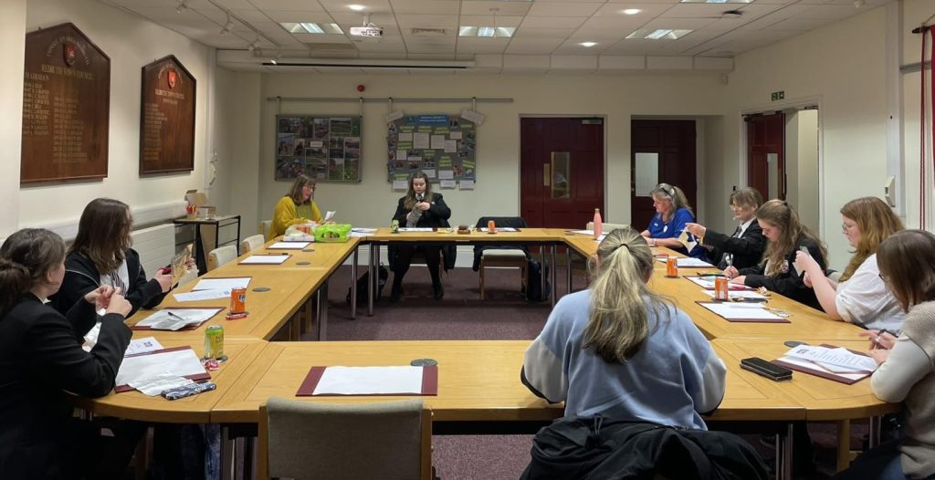 Meeting of the Youth Council in the Council Chamber