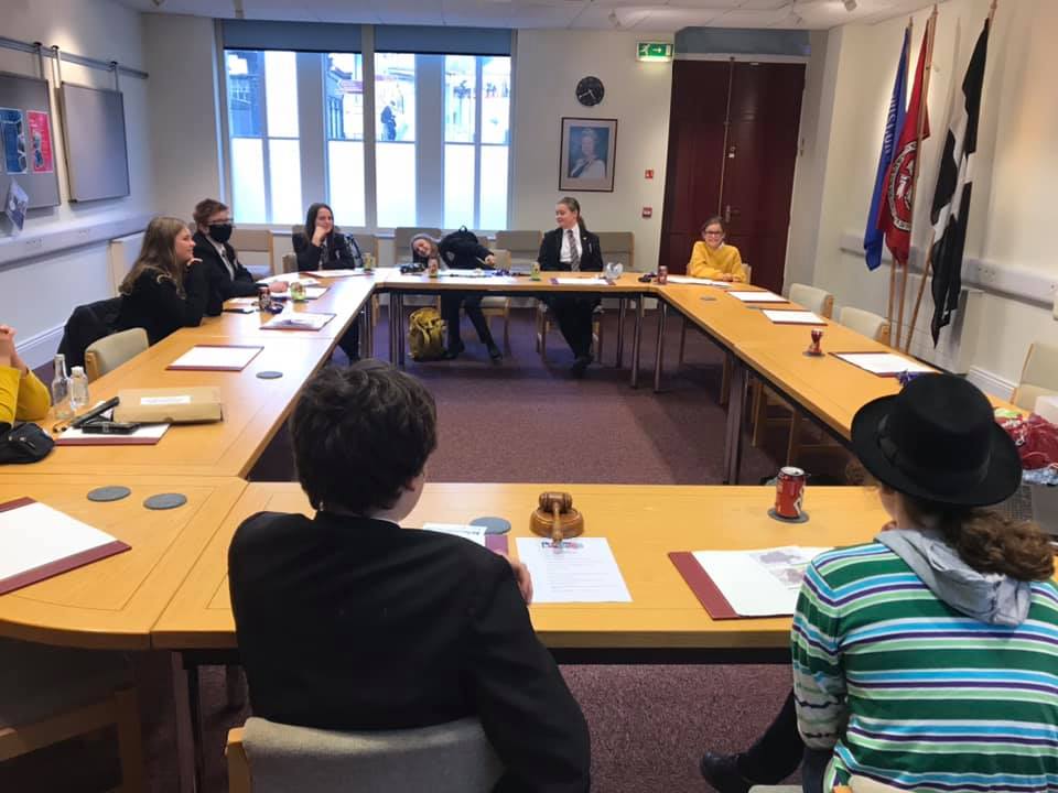 Meeting of the Youth Council in the Council Chamber